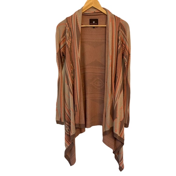 Heartloom Cardigan Sweater Size XS Aztec Southwest Print Open Front - Picture 2 of 8